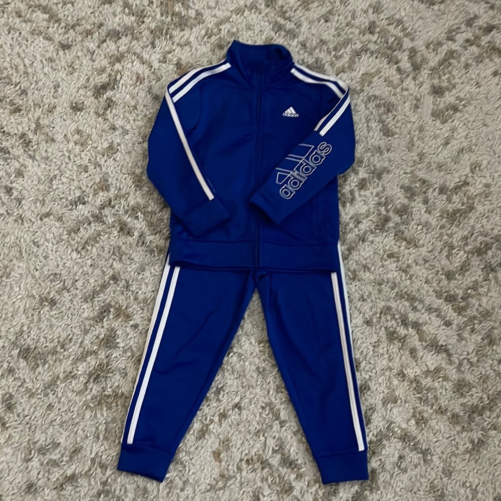 Boys Adidas Track suit size 5